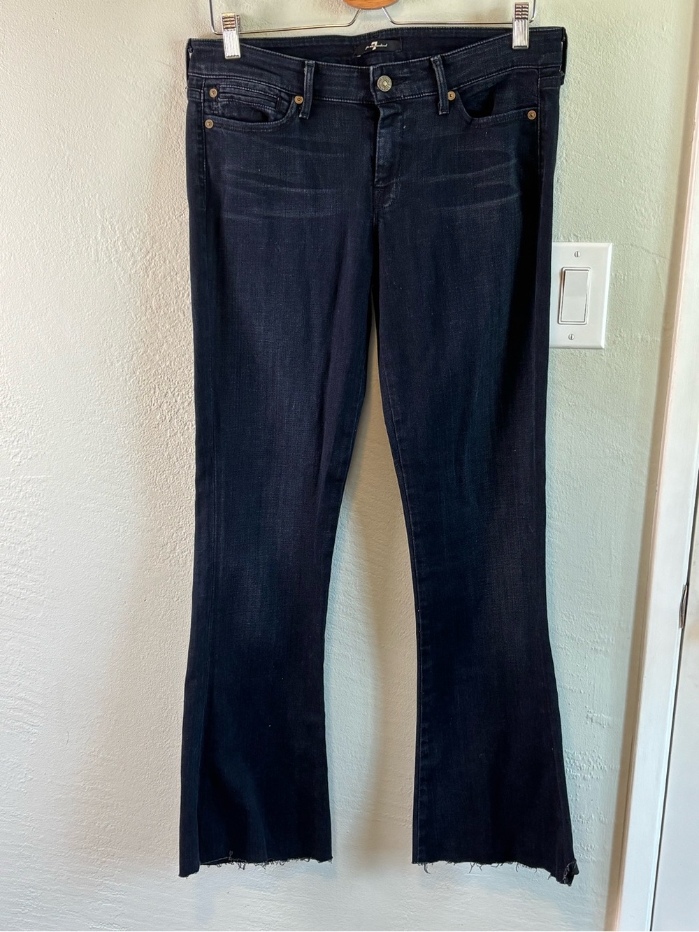 Bundle 2/$30! 7 For All Mankind Women's Dark Blue Flare Jeans 30